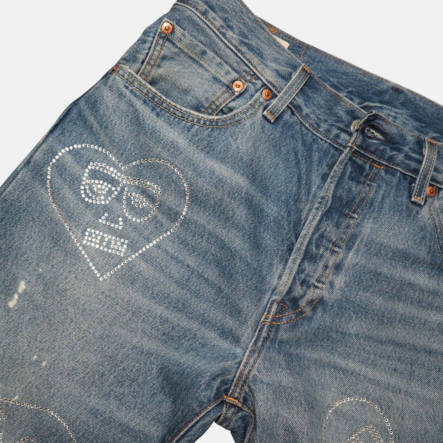 Crystal Logo Jeans